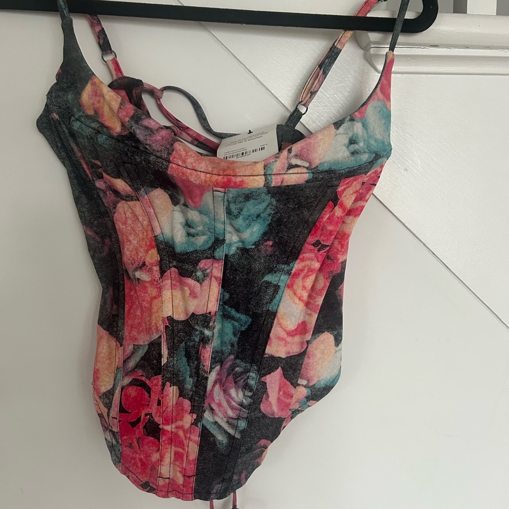 Miaou tie back corset size medium
